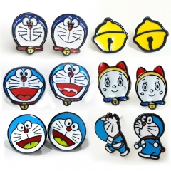 6 Styles Doraemon Alloy Earring Fashion Jewelry Cartoon Fancy Girls Anime Earrings