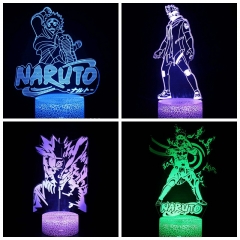 23 Styles 2 Different Bases Naruto Anime 3D Nightlight with Remote Control