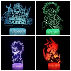 22 Styles 2 Different Bases Boku no Hero Academia/My Hero Academia Anime 3D Nightlight with Remote Control