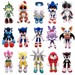 15 Styles Sonic the Hedgehog Cartoon Anime Plush Toy Doll