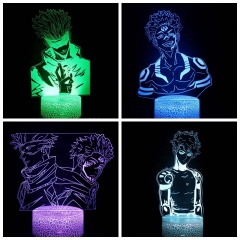 19 Styles 2 Different Bases Jujutsu Kaisen Anime 3D Nightlight with Remote Control