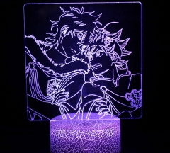 2 Different Bases Black Clover Anime 3D Nightlight with Remote Control