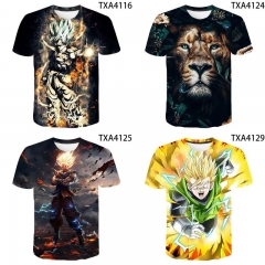 21 Styles Dragon Ball Z Cosplay 3D Digital Print Anime T shirt