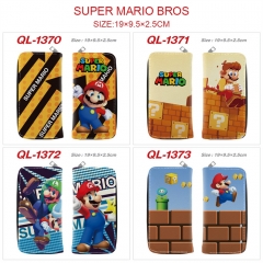 5 Styles Super Mario Bro Cartoon Character Anime PU Zipper Wallet Purse