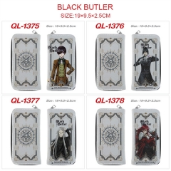 8 Styles Kuroshitsuji / Black Butler  Cartoon Character Anime PU Zipper Wallet Purse