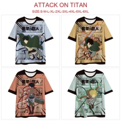 5 Styles Attack on Titan / Shingeki No Kyojin Cosplay 3D Digital Print Milk Fiber Materials Anime T-shirt