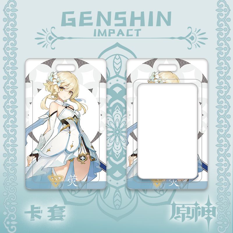 12 Styles Genshin Impact Anime Card Holder Bag