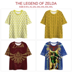 5 Styles The Legend Of Zelda Cosplay 3D Digital Print Milk Fiber Materials Anime T-shirt