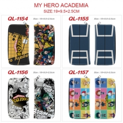 6 Styles My Hero Academia Cartoon Character Anime PU Zipper Wallet Purse