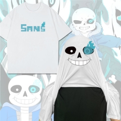 Undertale Sans Funny Pattern Cosplay Color Printing Anime T shirt