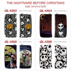 5 Styles The Nightmare Before Christmas Cartoon Character Anime PU Zipper Wallet Purse