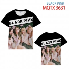 2 Styles K-POP Blackpink Full Color T-shirt Anime Short shirts