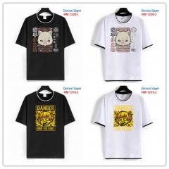 36 Style Demon Slayer: Kimetsu no Yaiba Cartoon Pattern Anime Cotton T-shirts