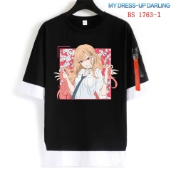 2 Style My Dress-Up Darling Cartoon Pattern Anime Cotton T-shirts
