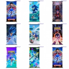 8 Styles Sonic the Hedgehog Wallscrolls Waterproof Anime Wall Scroll (60*120cm)