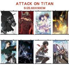 17 Styles Attack on Titan/Shingeki No Kyojin Anime Wall Scroll Wallscrolls（60*90cm)）