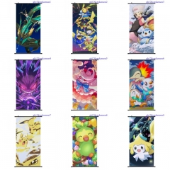 51 Styles Pokemon Wallscrolls Waterproof Anime Wall Scroll (60*120cm)