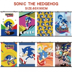10 Styles Sonic the Hedgehog Anime Wall Scroll Wallscrolls（60*90cm)）