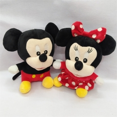 2Pcs/Set Mickey Mouse Minnie Mouse Anime Plush Toy  20CM