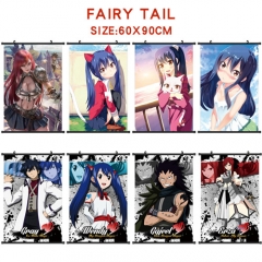 15 Styles Fairy Tail Anime Wall Scroll Wallscrolls（60*90cm)）
