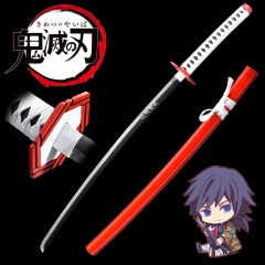 104CM Demon Slayer: Kimetsu no Yaiba Tomioka Giyuu Cosplay Anime Steel Sword Weapon