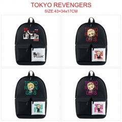 6 Styles Tokyo Revengers Waterproof Black Anime Backpack Bag