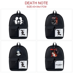 4 Styles Death Note Nylon Waterproof Black Anime Backpack Bag