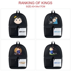 5 Styles Ranking of Kings / Ousama Ranking Nylon Waterproof Black Anime Backpack Bag