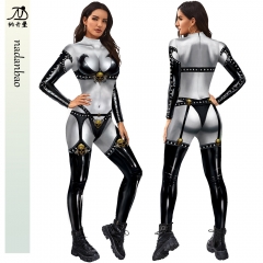 Lady Deathstrike Cosplay 3D Print Anime Skinny Long Sleeve Bodysuit