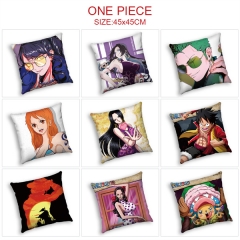 20 Styles One Piece Cartoon Pattern Anime Pillow (45*45CM)
