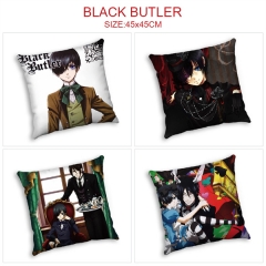 8 Styles Kuroshitsuji/Black Butler  Cartoon Pattern Anime Pillow (45*45CM)