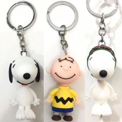 3 Styles Snoopy Cute Anime Figure Keychain