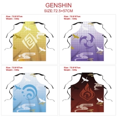 8 Styles Genshin Impact Cartoon Household Anime Apron