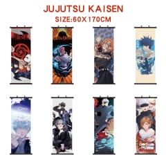 16 Styles Jujutsu Kaisen Waterproof Wall Scroll Anime Wallscrolls （60*170cm）