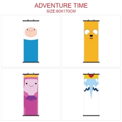 4 Styles Adventure Time Waterproof Wall Scroll Anime Wallscrolls （60*170cm）