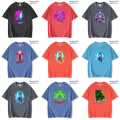 8 Styles 6 Color Dragon Ball Z Ice Silk Cotton European Size T-shirt Anime Shirts
