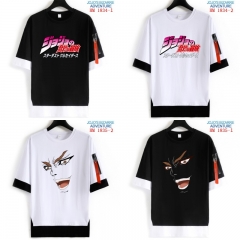 4 Style JoJo's Bizarre Adventure Cartoon Pattern Cotton Anime T-shirts