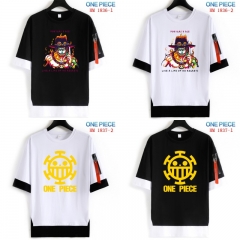 4 Style One Piece Cartoon Pattern Cotton Anime T-shirts