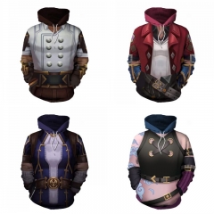 7 Styles League of Legends 3D Printing Cosplay Sweater Cosplay Anime Hooded Hoodie
