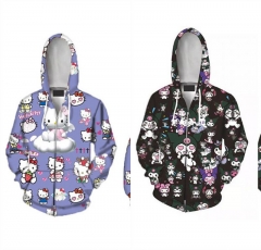3 Styles Hello Kitty Printing Cosplay Sweater Cosplay Anime Hooded Hoodie