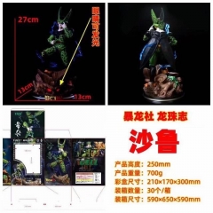 25CM GK Model Dragon Ball Z Cell Collection Cartoon Charactor Cosplay Anime PVC Figure (With Light)