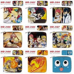 10 Styles Fairy Tail Cartoon Short Coin Purse Anime Wallet