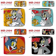 6 Styles Tom and Jerry Cartoon Short Coin Purse Anime Wallet