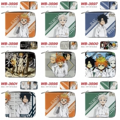 7 Styles The Promised Neverland Cartoon Short Coin Purse Anime Wallet