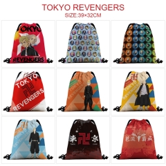 9 Styles Tokyo Revengers 3D Digital Print Anime Drawstring Bags