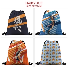 5 Styles Haikyuu 3D Digital Print Anime Drawstring Bags