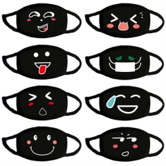 9 Styles Emoji Fancy Facial Expression Pattern Anime Dust Mask