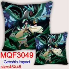 32 Styles Genshin Impact Cartoon Pattern Anime Pillow (45*45cm)