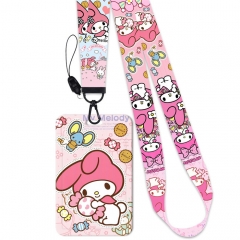 4 Styles My Melody Card Holder Bag Anime Phone Strap Lanyard