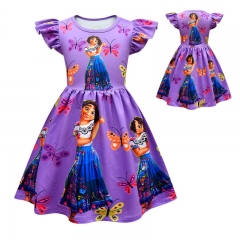 Encanto Canvas Cosplay Costume Dress For Children